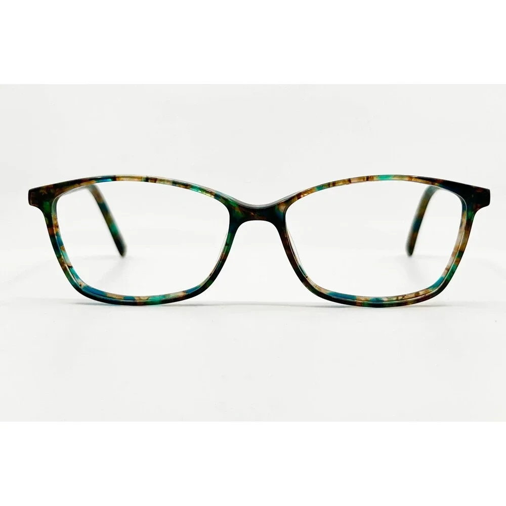 Ellen Tracy Eyeglasses Womens Teal Tortoise Monterey Full Rim 52-15-135